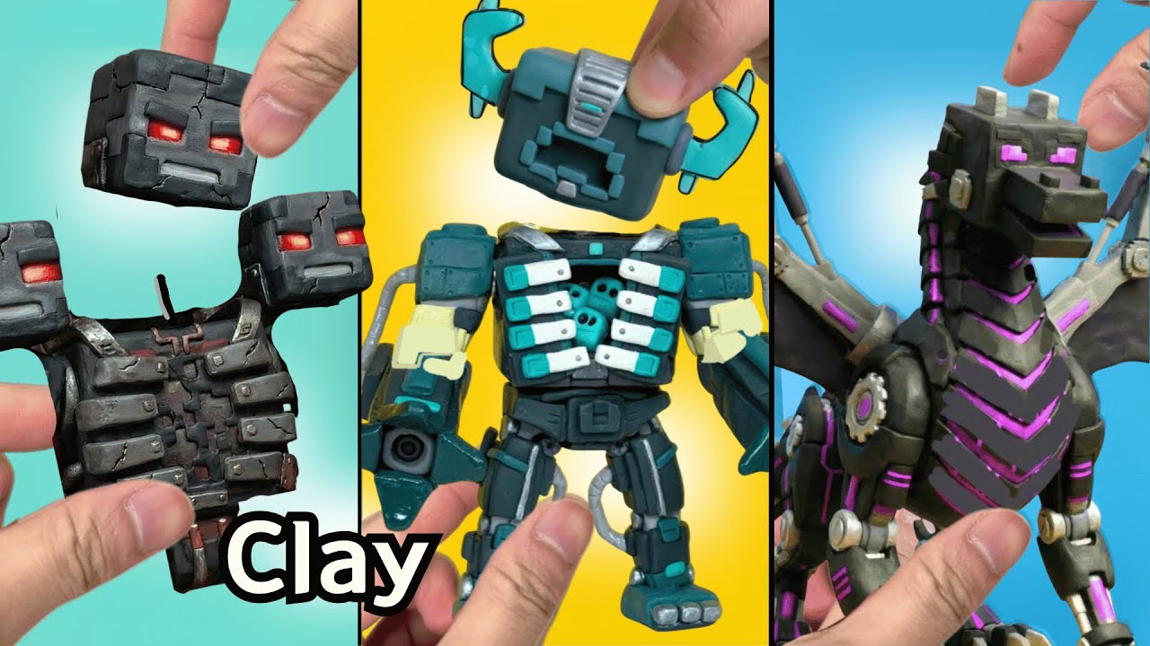 Making Minecraft BOSS Mechs ( Ender Dragon, Warden, Wither )