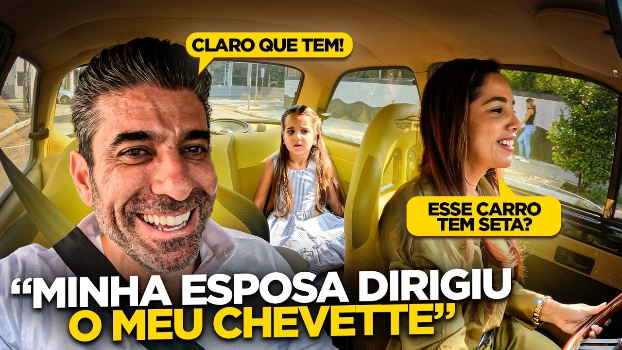COLOQUEI MINHA ESPOSA PRA DIRIGIR O CHEVETTEIRA