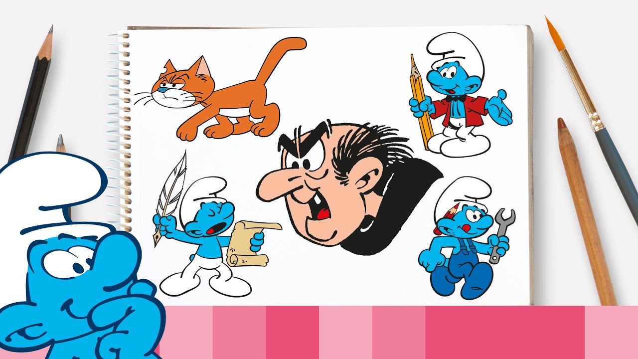 Cum să desenați Gargamel și prietenii lui • Ștrumfii