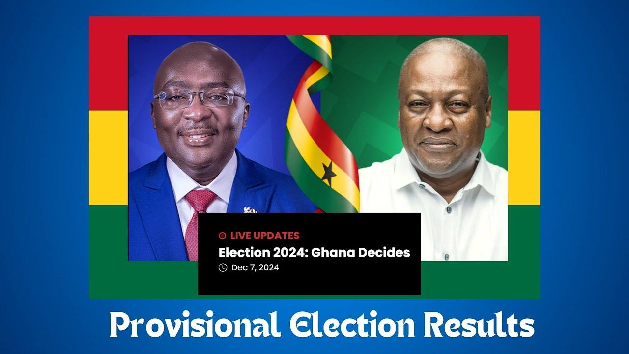 GHANA 2024 ELECTION PROVISIONAL RESULTS #ghanaelections2024 #ghanaelections