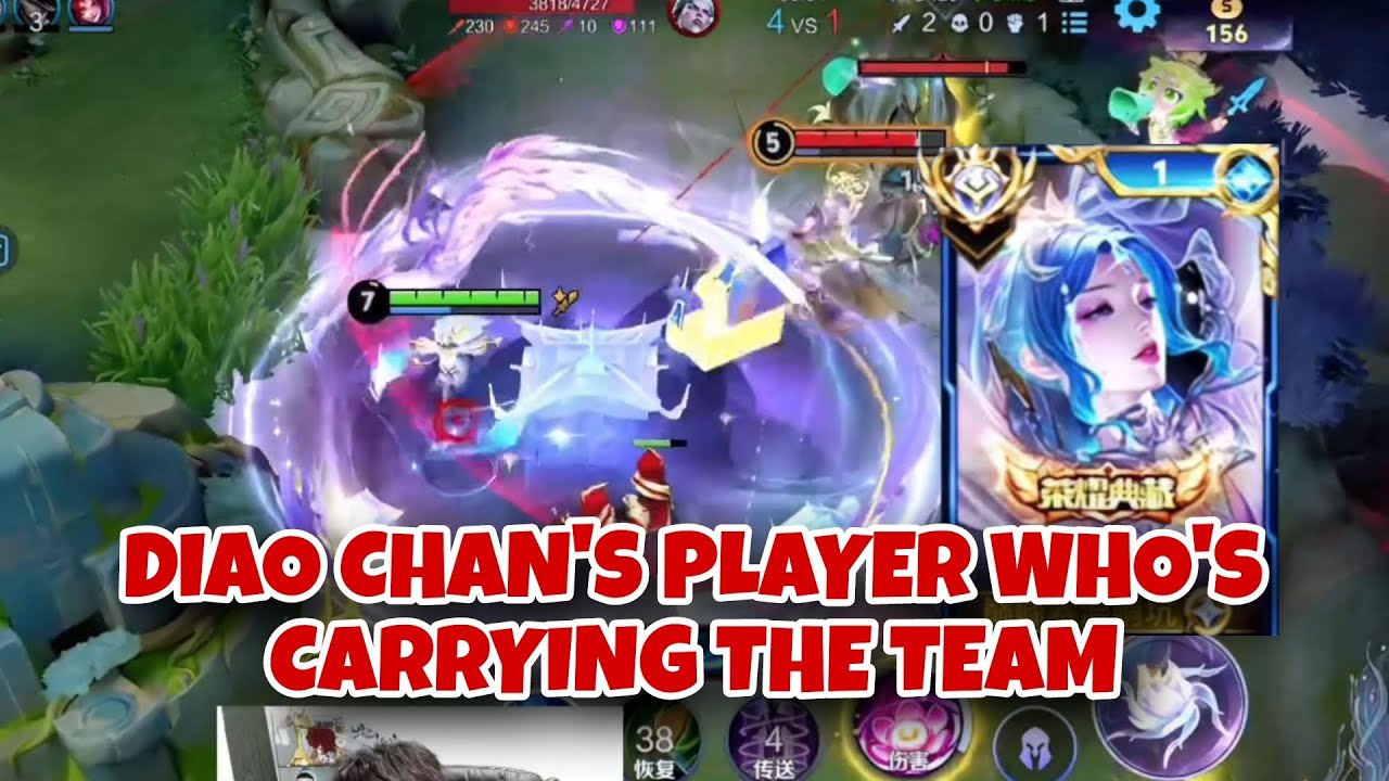 ZHANG SAN'S DIAO CHAN IS ON A RAMPAGE, DESTROYING ENEMIES AND CARRYING THE TEAM | HONOR OF KINGS