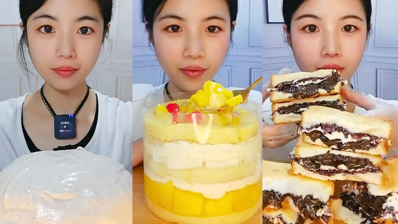 Homemade Cake and Brownie Eating Show | Calm Dessert Mukbang #56