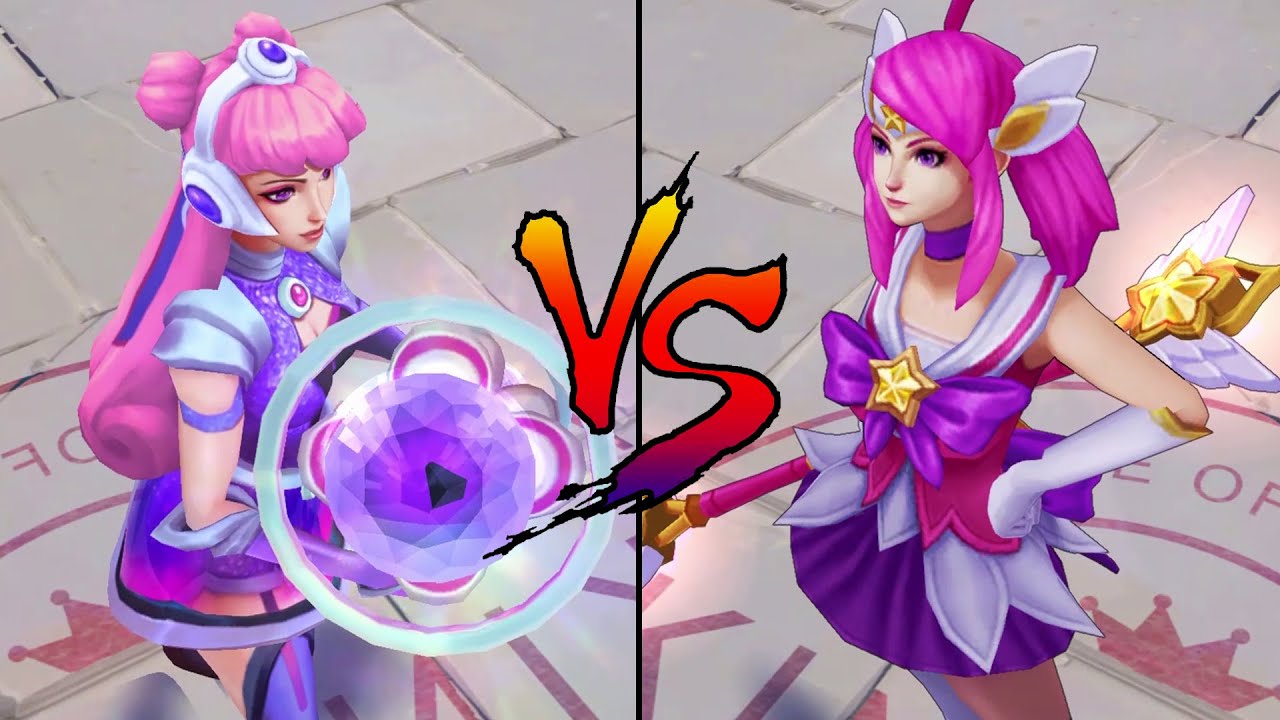 Space Groove Lux vs Star Guardian Lux Skin Comparison Spotlight (League of Legends)
