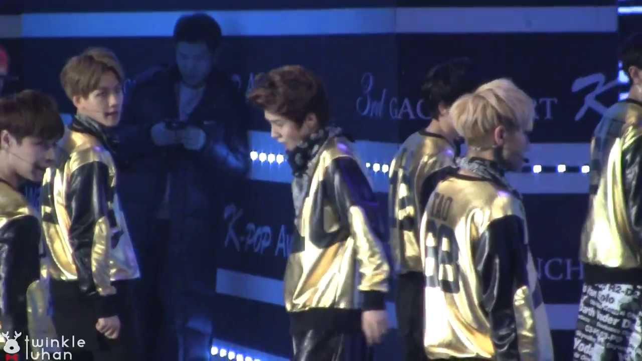 140212 가온차트 K-POP 어워즈 EXO 으르렁 LUHAN focus(+시우민)