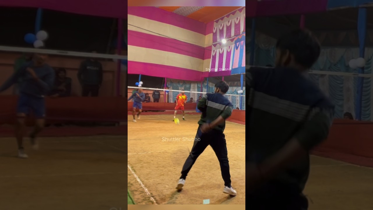 Badminton Trickshots #shorts #shuttlershubho #badmintontrickshots #outdoorbadmintonmatch