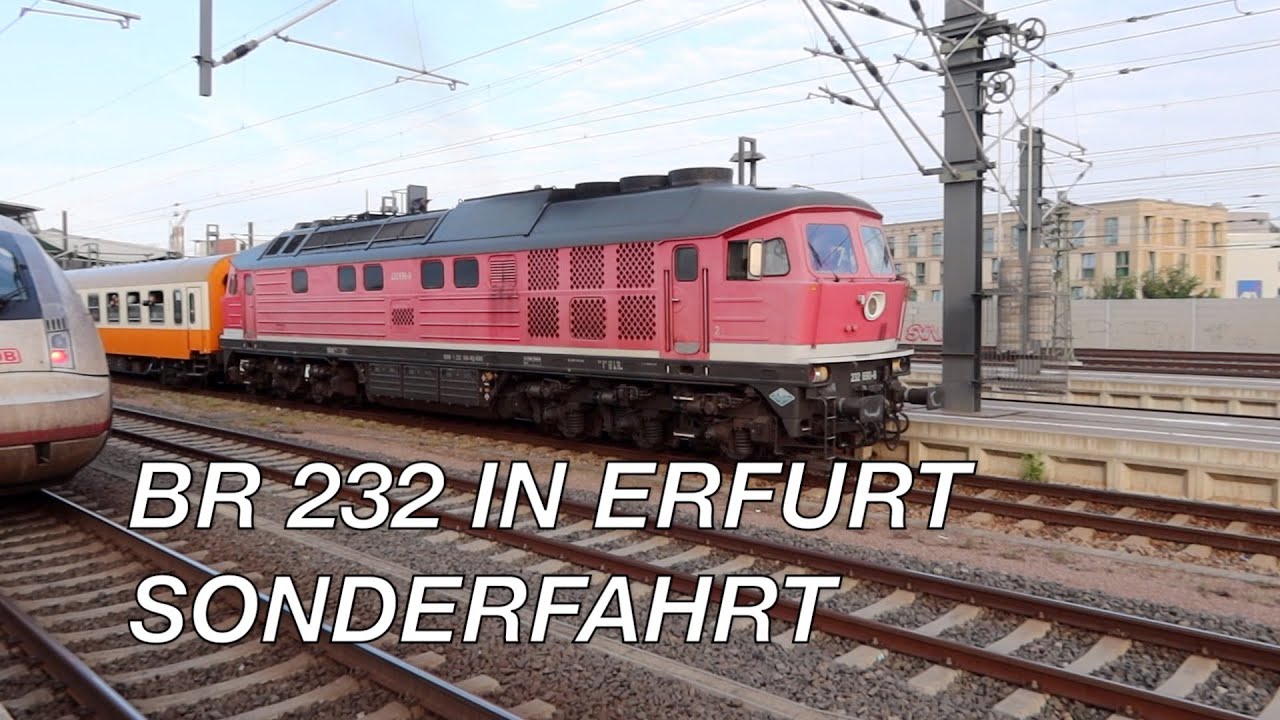 BR 232 Ludmilla mit Sonderfahrt in Erfurt, am 30.09.2023
