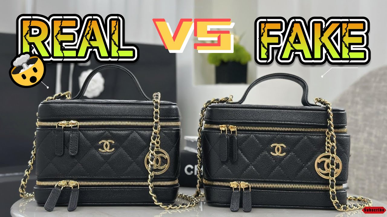 real vs fake chanel vanity bag unboxing
