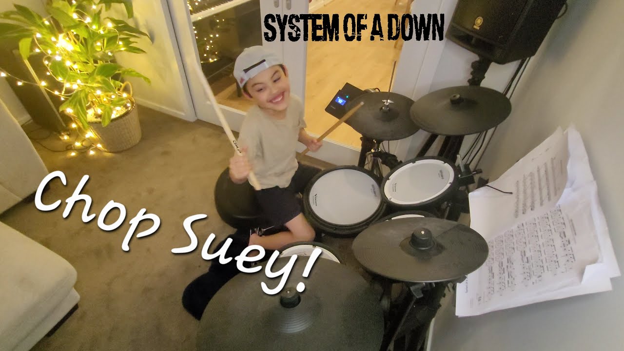 System of a Down - Chop Suey! (Drum Cover by 7 year old)