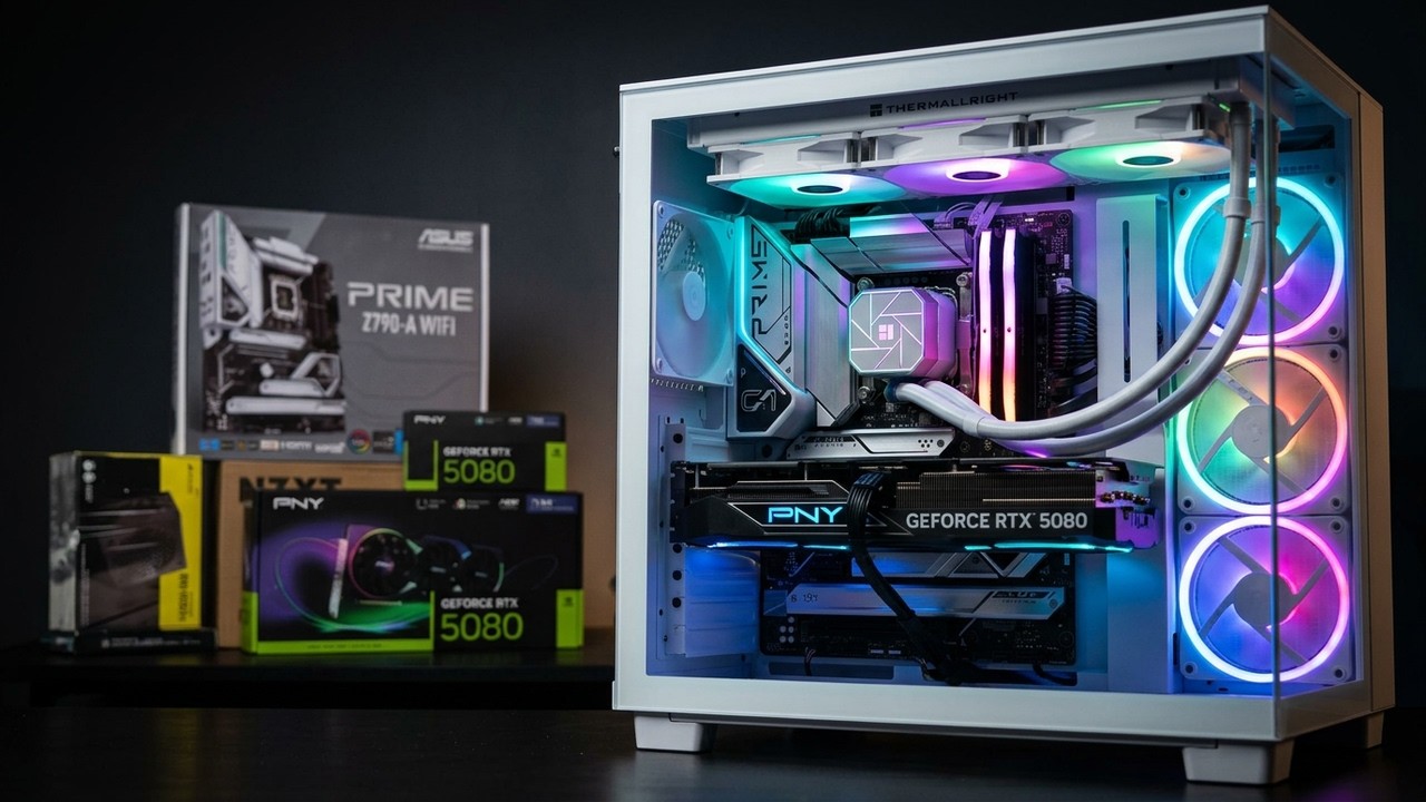 i9_14900K | PNY RTX 5080 | ASUS PRIME Z790-A WIFI | +CORSAIR 64GB | NZX_H9 WHITE CASE
