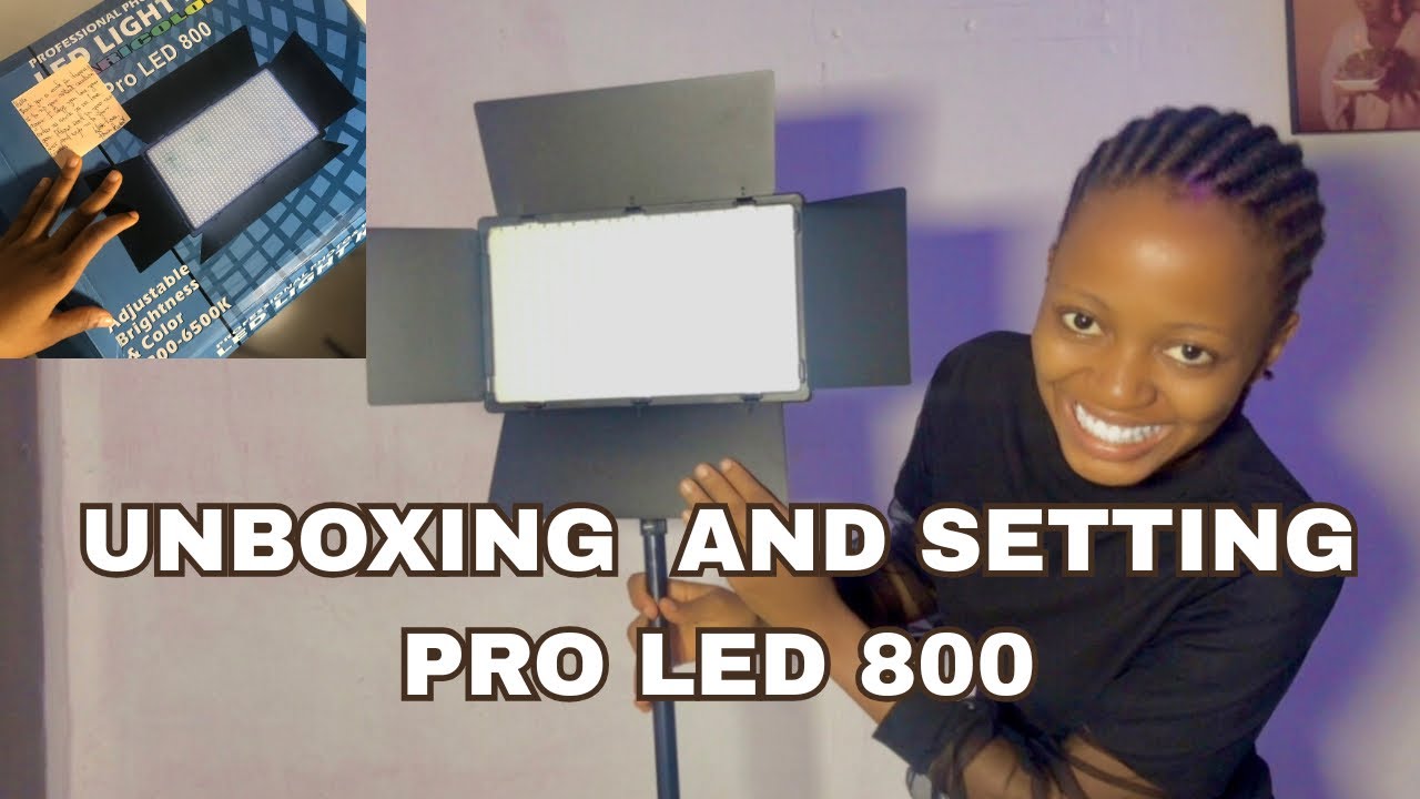 HOW TO SET UP YOUR PRO LED LIGHT 800 | UNBOX MY PRO LED LIGHT WITH ME!💃