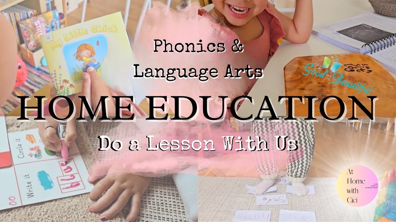 🔤 Home Ed Lesson With a Near 4-Year-Old || Phonics & Langauge Arts
