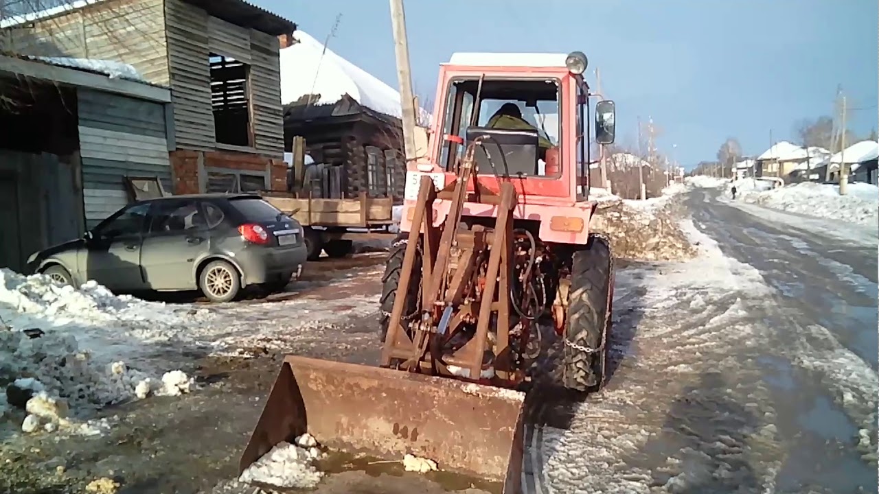Задненавесной погрузчик на Т-25