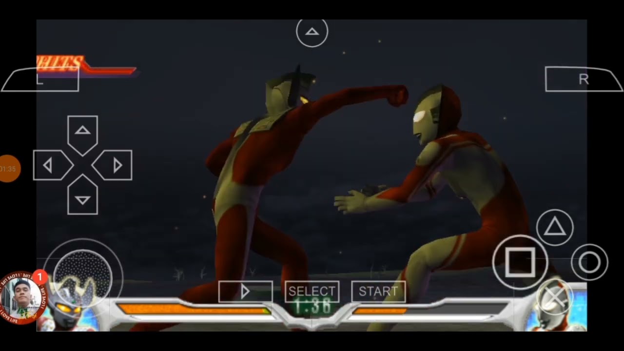 # ultraman ppsspp gameplay