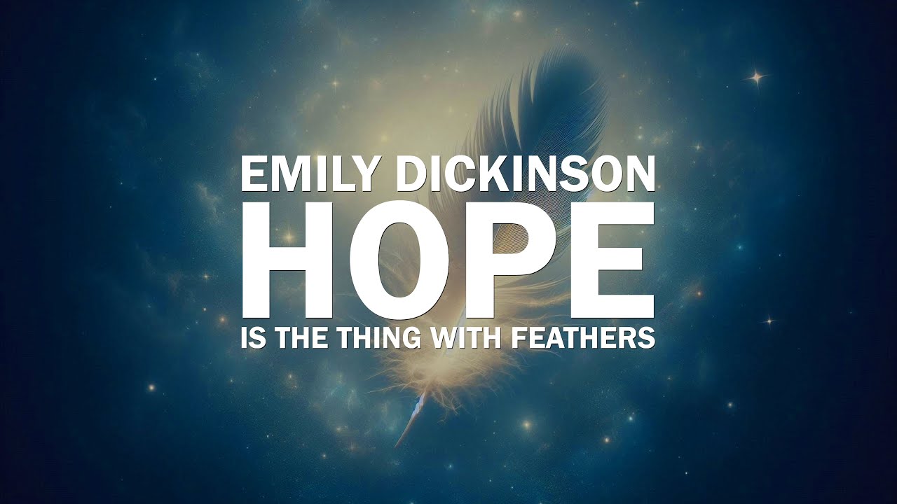 Hope is the thing with feathers by Emily Dickinson | Poetry Music Visualizer