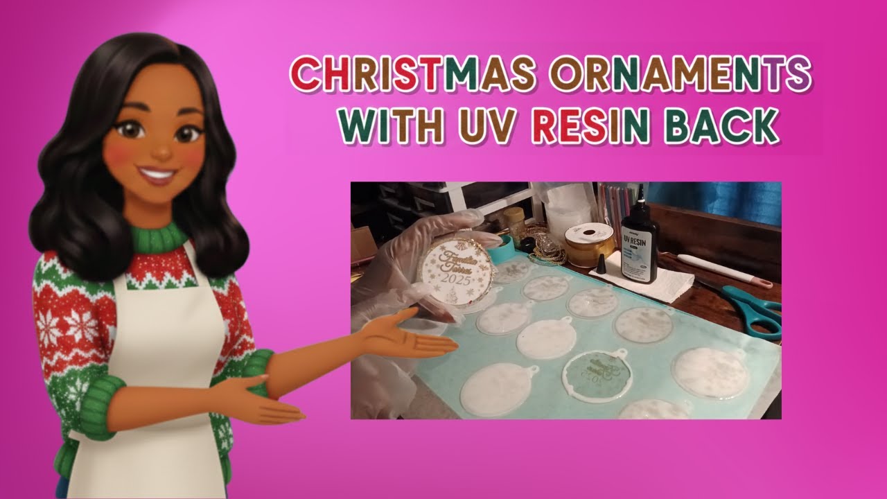 Christmas Ornaments w/UV Resin Back