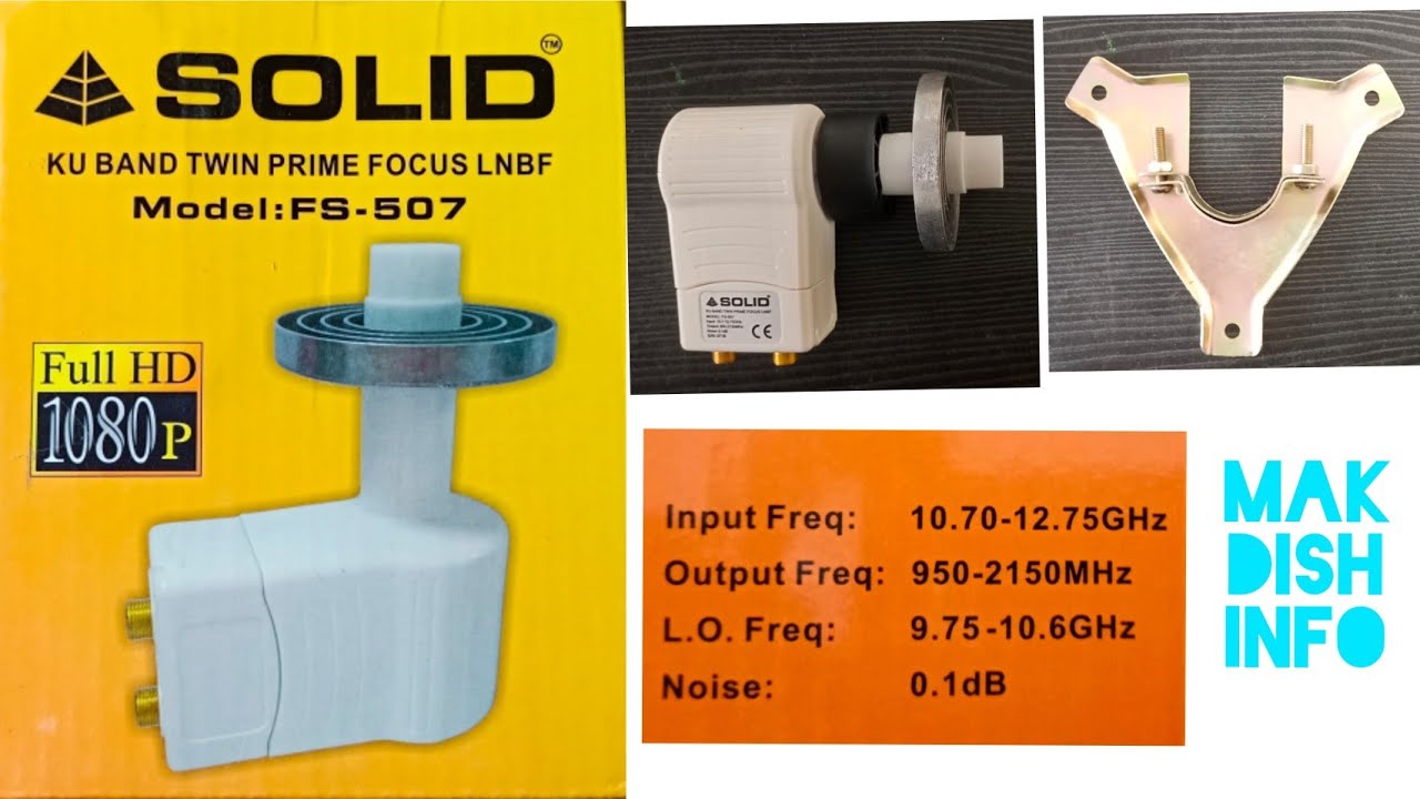 #SOLID KU -BAND TWIN PRIME FOCUS LNBF FS-507#