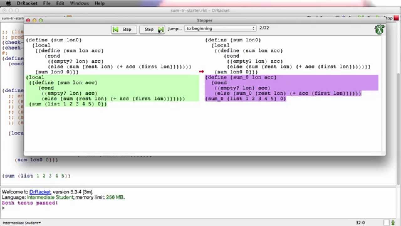 Accumulators - Tail Recursion Part 2