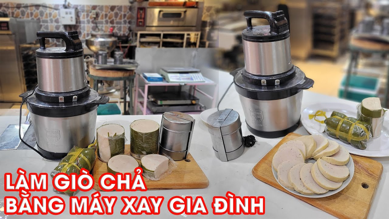 Làm chả lụa bằng máy xay đa năng cầm tay gia đình | Dụng Cụ Nghề Hoàng Long