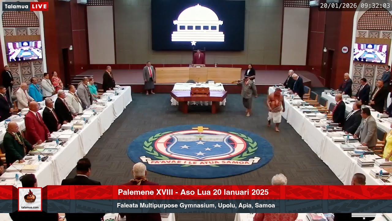 Palemene XVIII: Aso Lua 20 Ianuari 2026