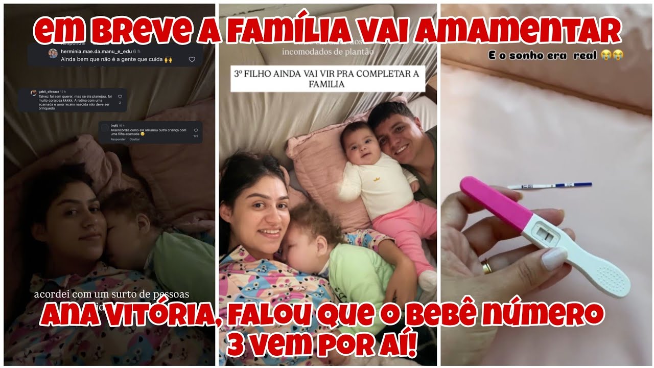 Ana Vitória, falou que o baby número três, vem aí! Já tem planos pra engravidar 