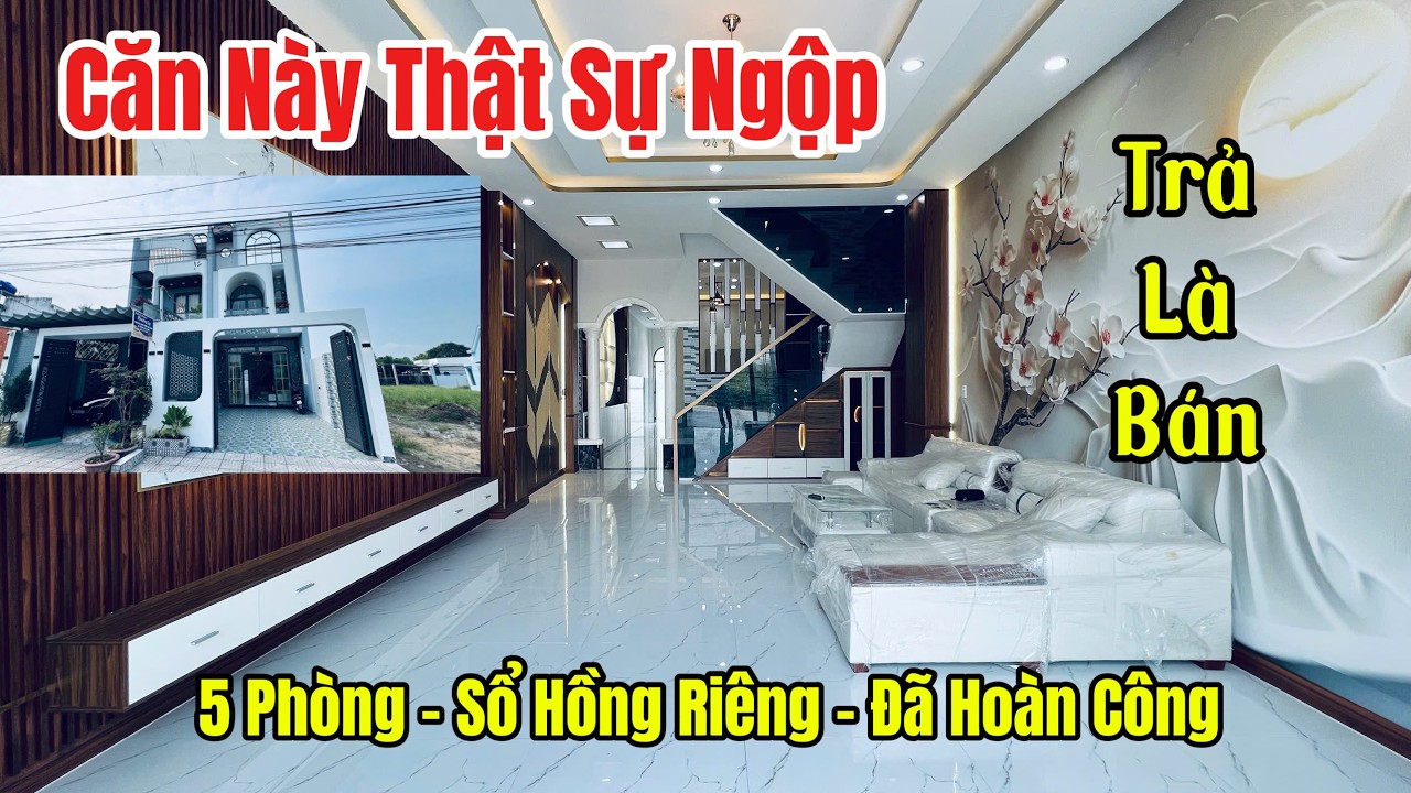 🔥 Nhà Phố Siêu Đẹp Trả Là Bán – 5 Phòng Ngủ, Sổ Hồng Riêng, Vào Ở Ngay #nhangopbinhchanh