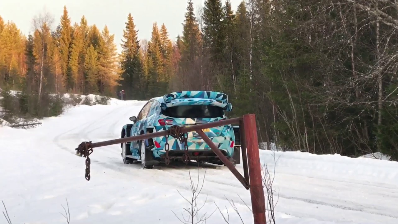 Sebastien Ogier test Ford Fiesta in Sweden