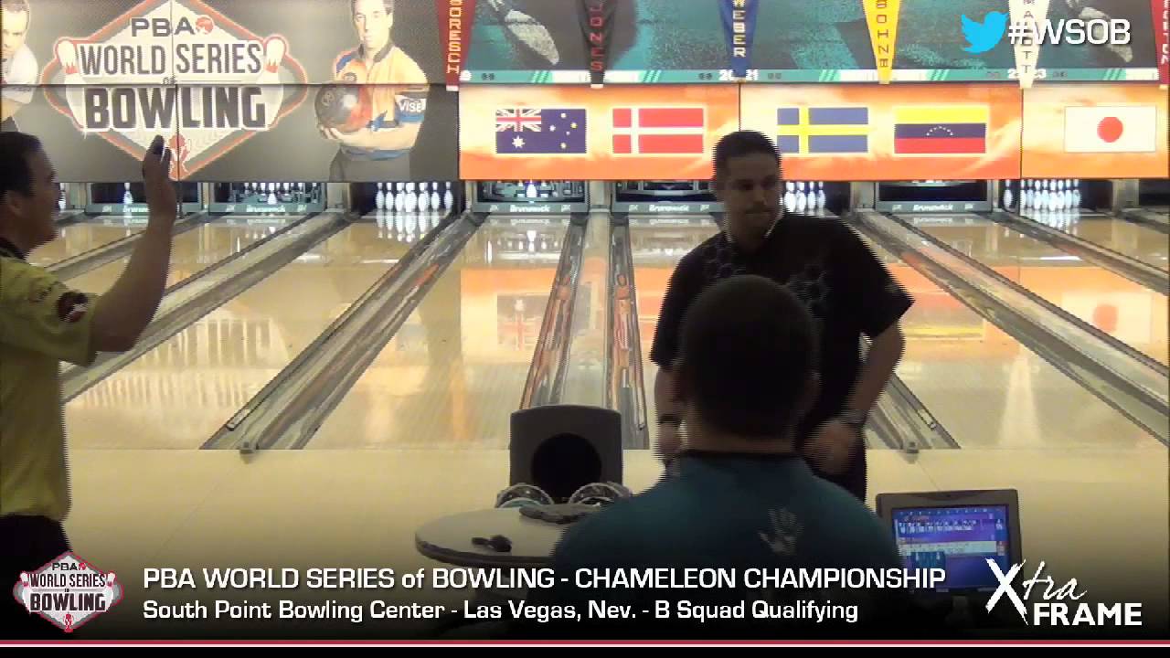 Tom Daugherty leaves a 7-10 to break up a 300 game; then makes it.