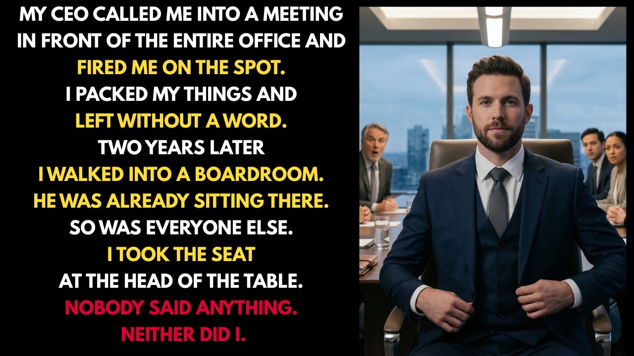 My CEO Fired Me. Two Years Later I Walked Into His Boardroom and Sat at the Head of the Table.