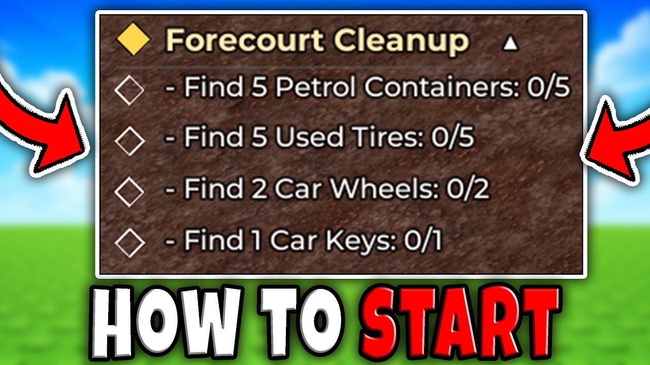 How to START FORECOURT CLEANUP MISSION in STORAGE HUNTERS OPEN WORLD Roblox