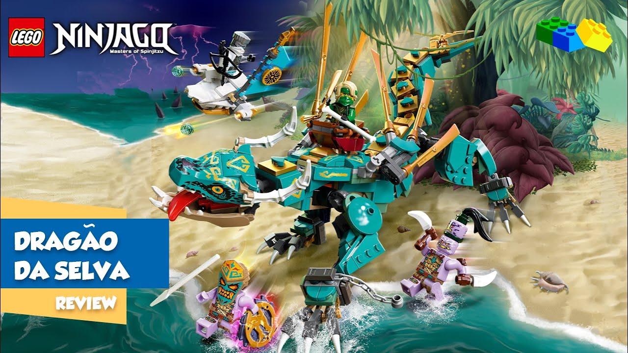 LEGO NINJAGO - Dragão da Selva 🐉🌴 - 71746 - Unboxing & Review BR