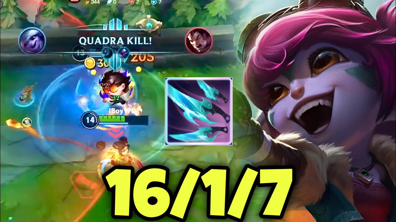 WILD RIFT ADC // THIS TRISTANA IS TOO CRAZY WITH THIS OP BUILD AND RUNES IN PATCH 6.2C GAMEPLAY!