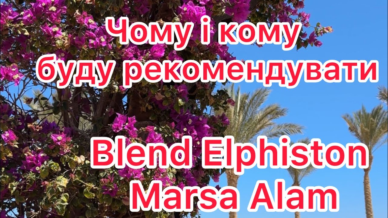Blend Elphiston Marsa Alam. Чому і кому буду рекомендувати даний готель