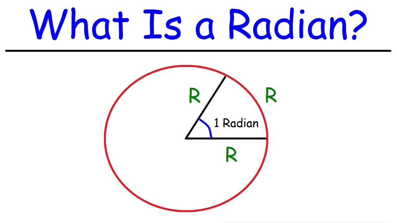Trigonometry - What Exactly Is a Radian?