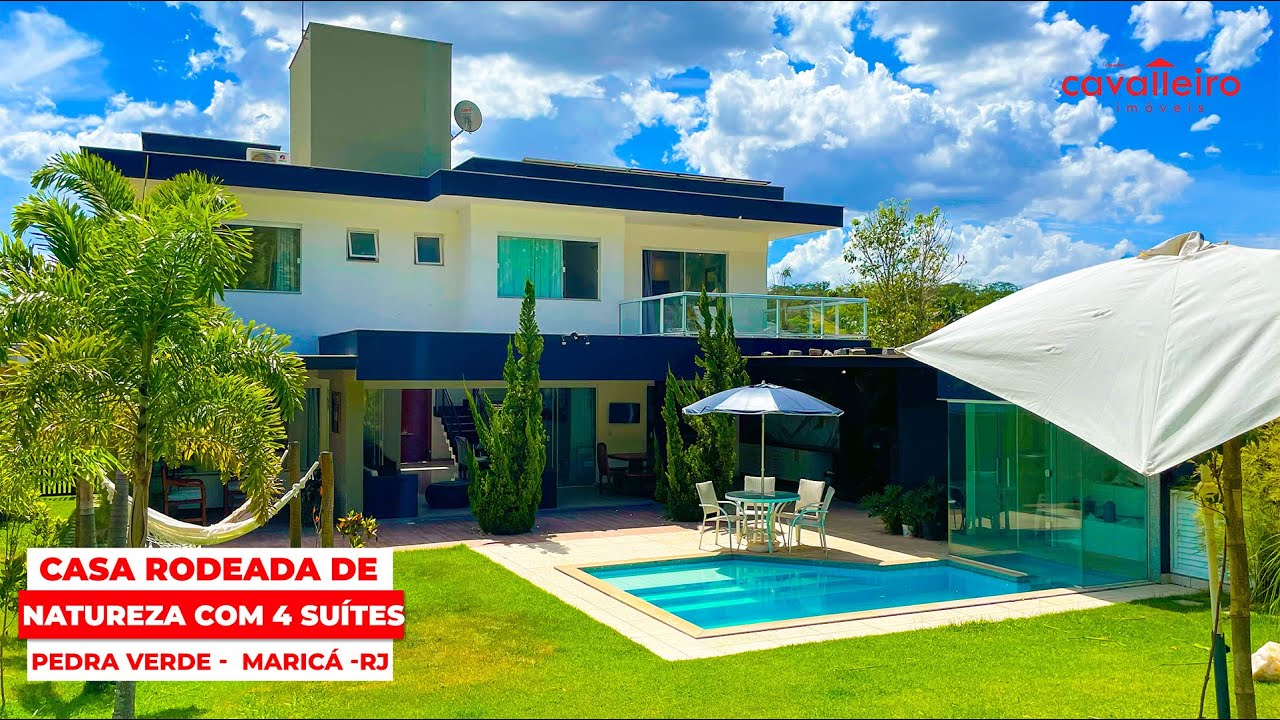 🏡 RODEADA DE NATUEZA, CASA NO COND. PEDRA VERDE | 4 SUÍTES, PISCINA, SAUNA E ENERGIA SOLAR 🌿