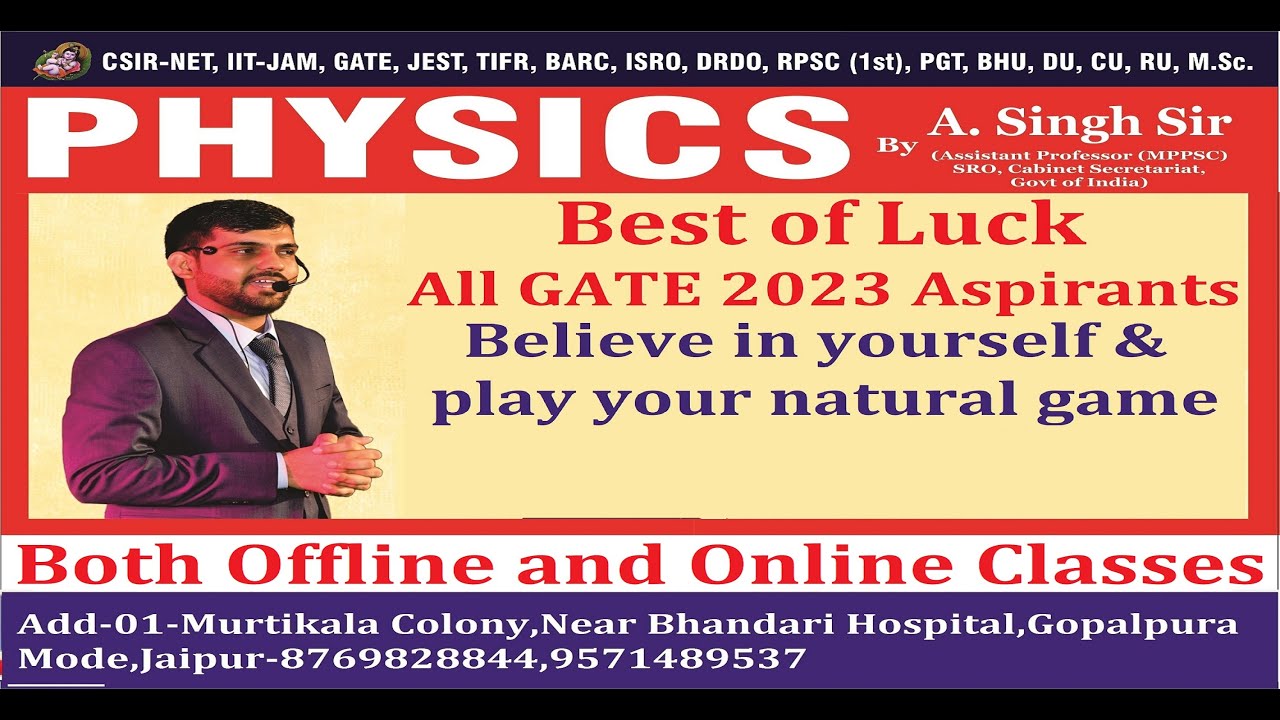 Best of Luck to All GATE 2023 Aspirants
