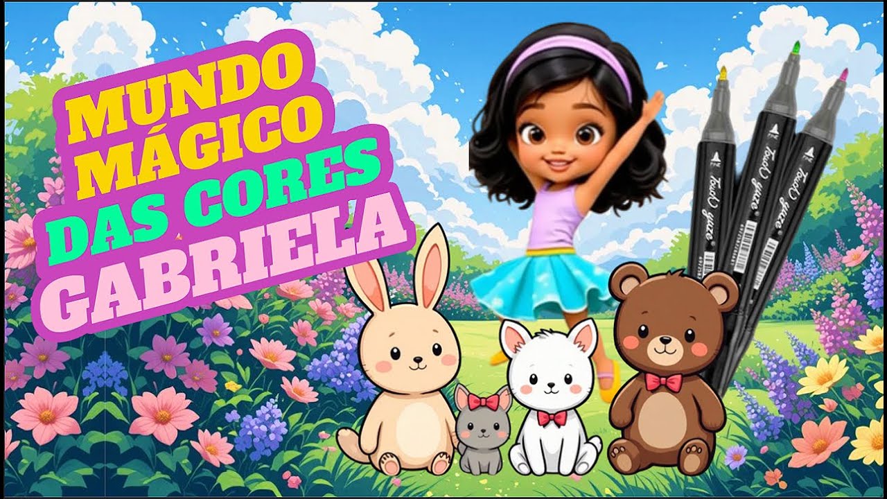 Aventura Colorida de Gabriela! Descubra o Mundo Mágico das Cores!