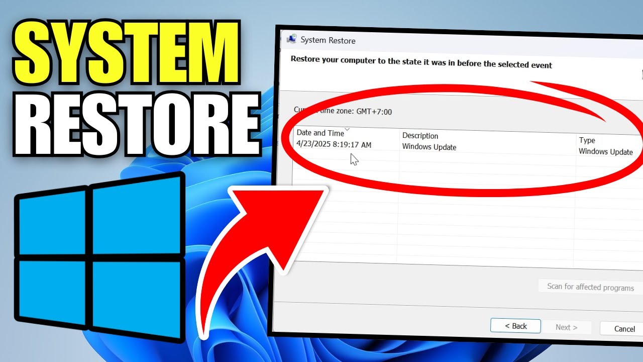 Как использовать восстановление системы в Windows 11