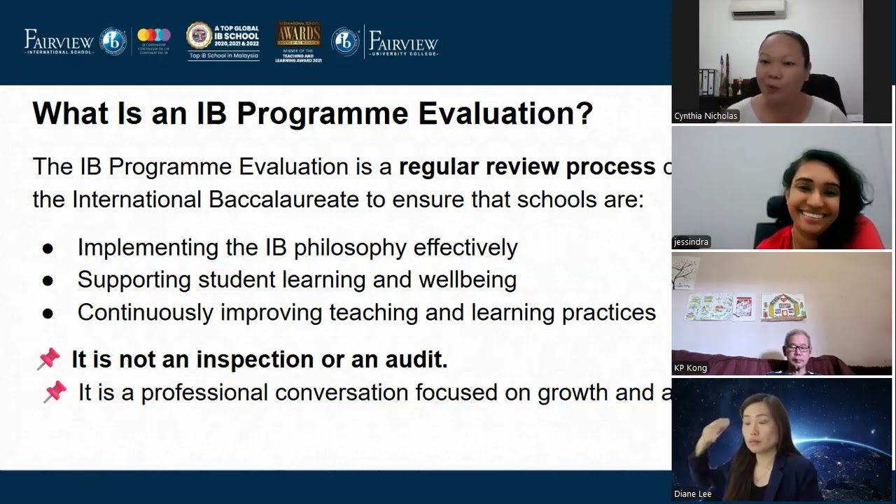 FISSJ IB Evaluation   Parent Ambassadors Briefing
