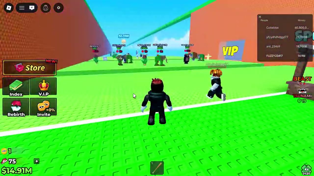 Playing catch brainrot tsunami [ part 2 ]