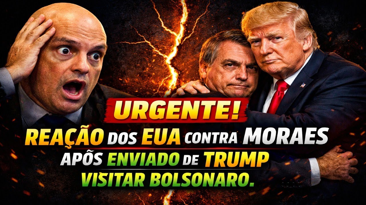 EUA REAGE CONTRA MORAES APÓS ENVIADO DE TRUMP VISITAR BOLSONARO. (DEIXA O FUNDO BEM ESCURO
