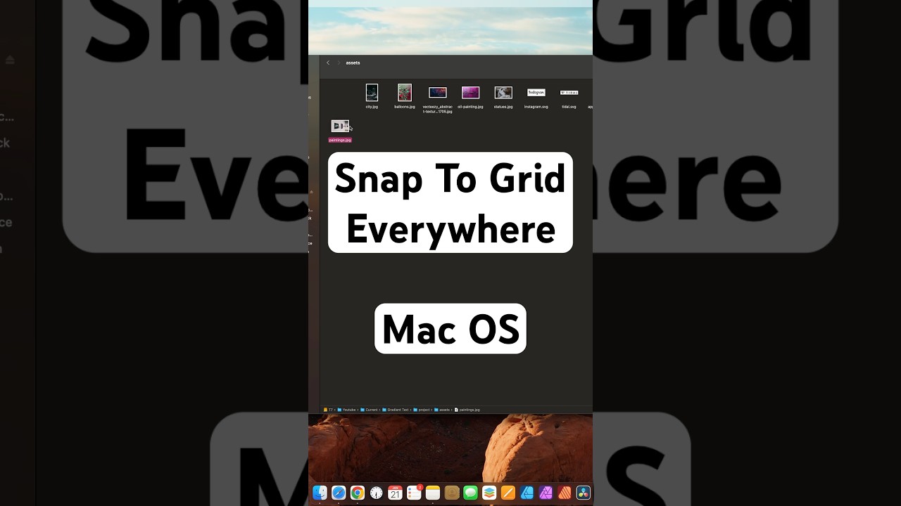 How To Set Snap To Grid On All Folders in Mac OS #tutorial #mac #hacks #tipsandtricks #apple
