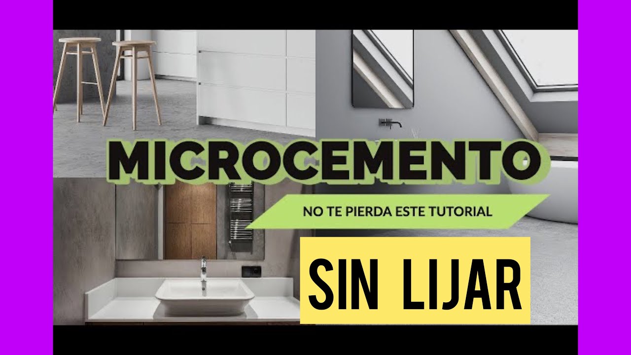🔴Tutorial de MICROCEMENTO 🚫 Sin Lijar.