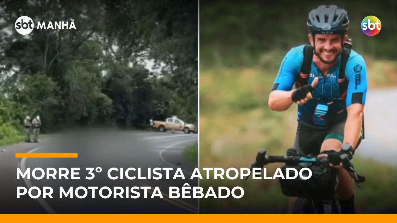 Morre terceiro ciclista vítima de atropelamento por motorista bêbado no RS | #SBTManhã