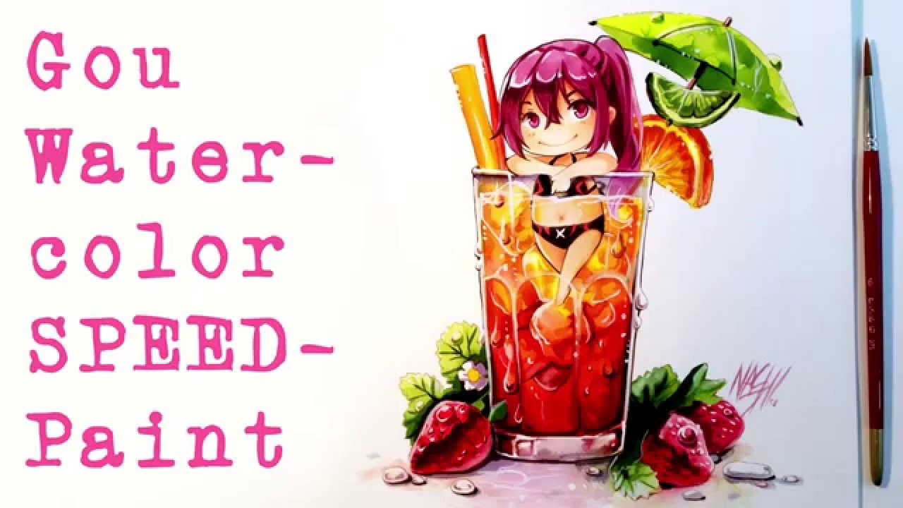 ❤Free Gou Watercolor Painting❤