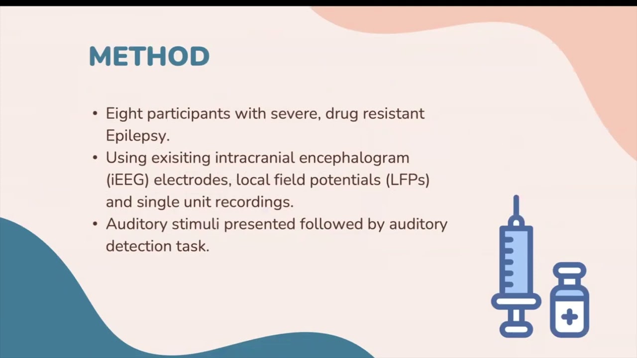 Presentation on Anaesthesia and its Effects on Auditory Processing by Krom et al. (2020) PNAS