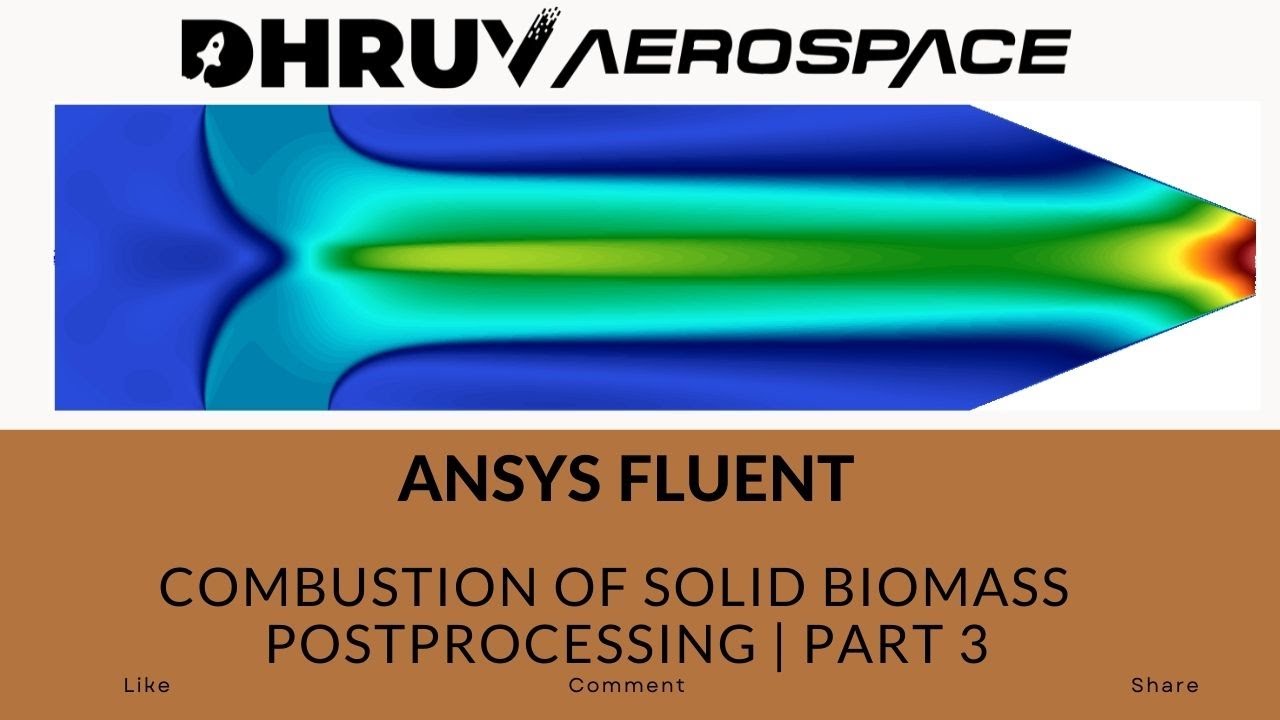 ANSYS Fluent | Combustion of solid biomass | Ansys combustion simulation | Postprocessing | PART 3