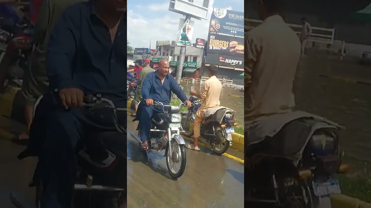 Gujrat main gt road flood😢😢😢