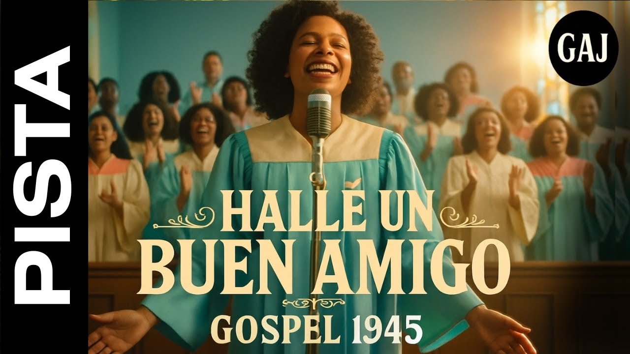 Hallé un Buen Amigo – Gospel 1945 – Himno Antiguo (Pista Oficial) 🎹