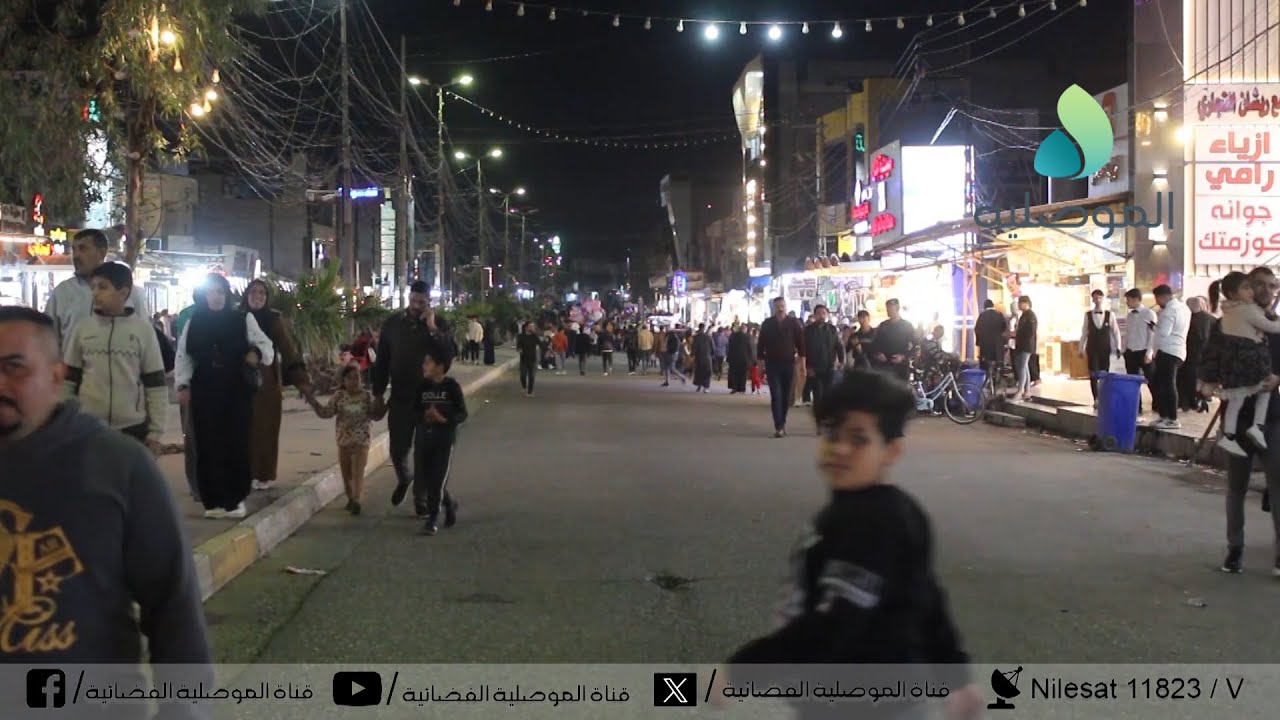 سوق حي النور بالموصل ... اجواء متميزة في رمضان ليلا والمحلات تفتح ابوابها الى ساعات متاخرة من الليل