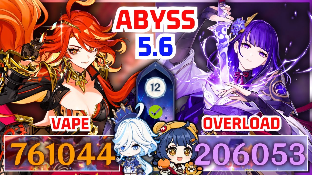 C0 Mavuika Vape & C2 Raiden Shogun Overload (F2P) | Spiral Abyss 5.6 Floor 12 | Genshin MOBILE 2025